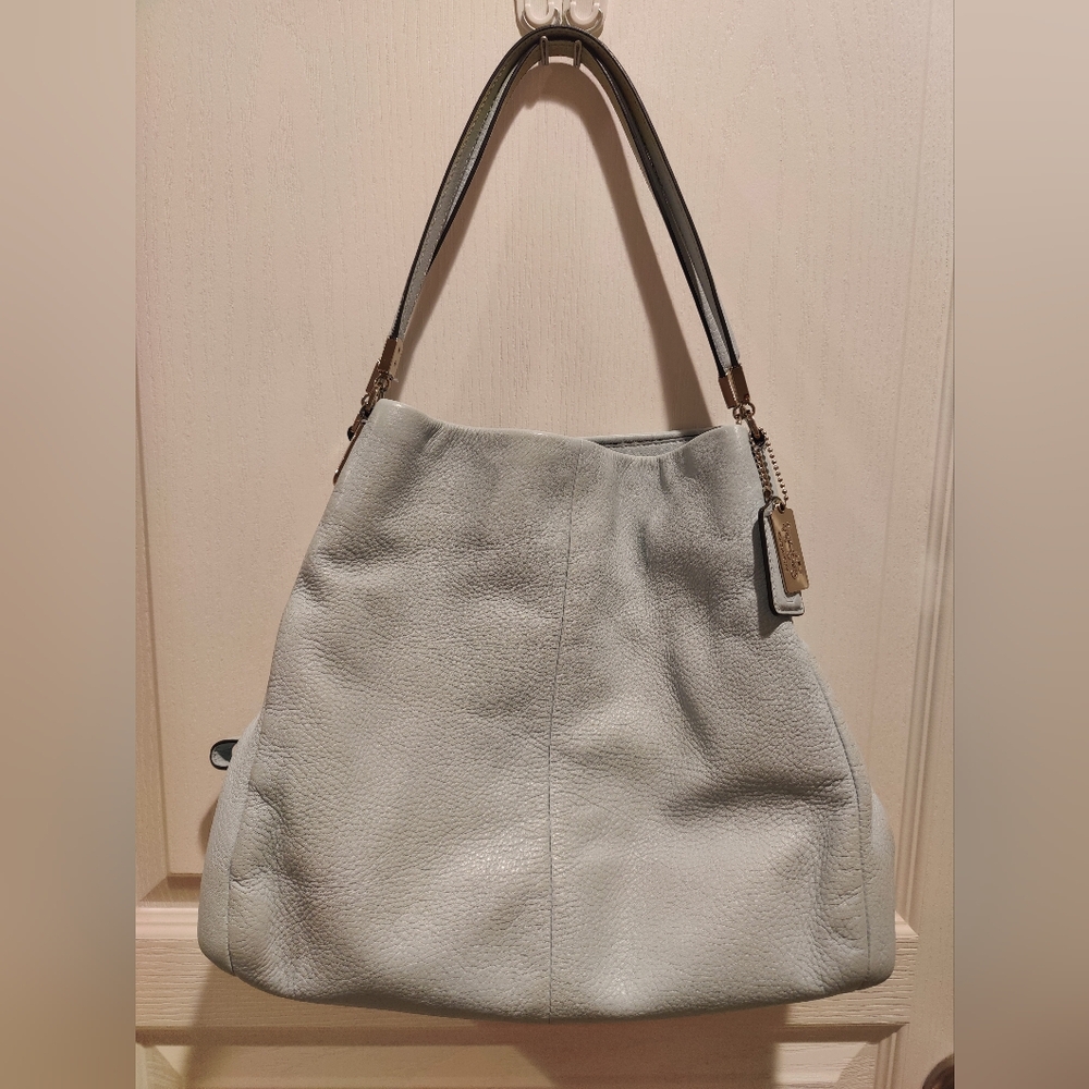 Coach Light Blue Madison Hobo Bag
